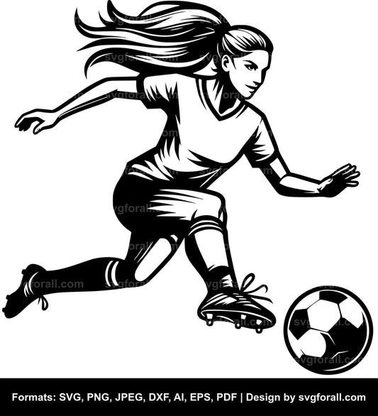 Soccer Girl Cricut SVG