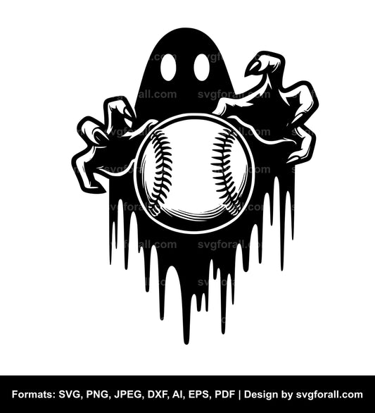 Softball Ghost SVG File