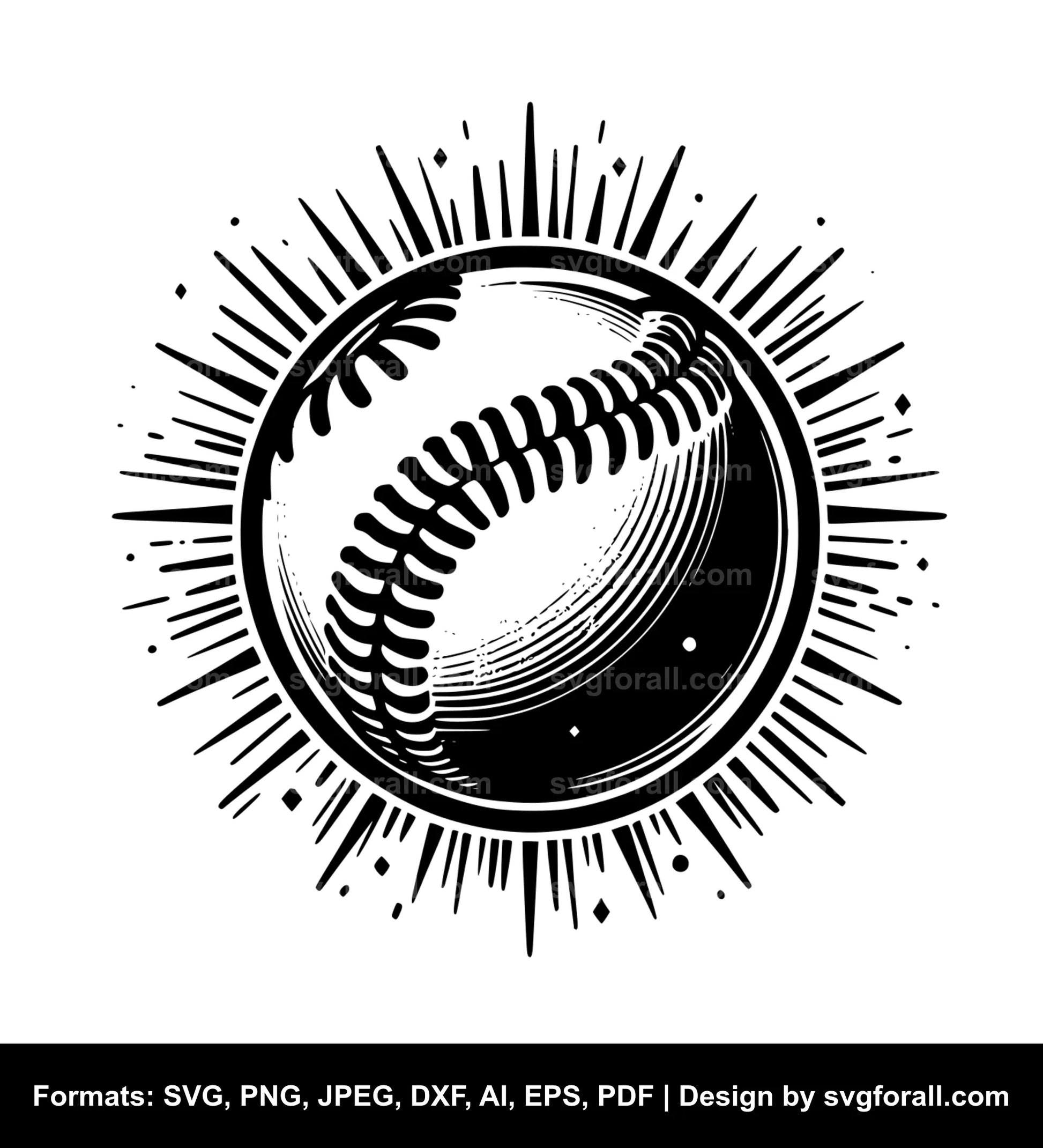 Softball SVG PNG