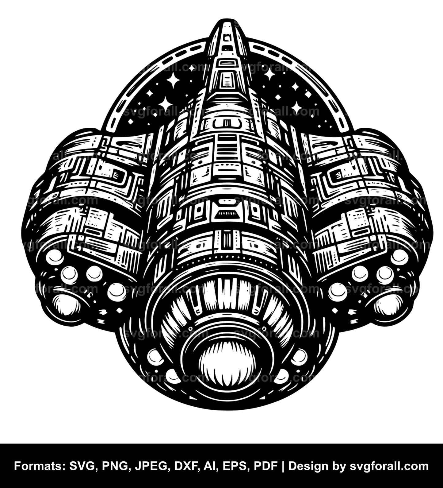 Spaceship SVG PNG