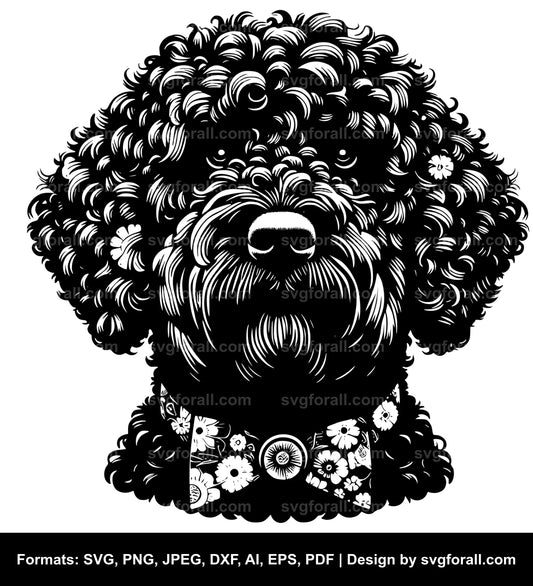 Spanish Water Dog Black SVG