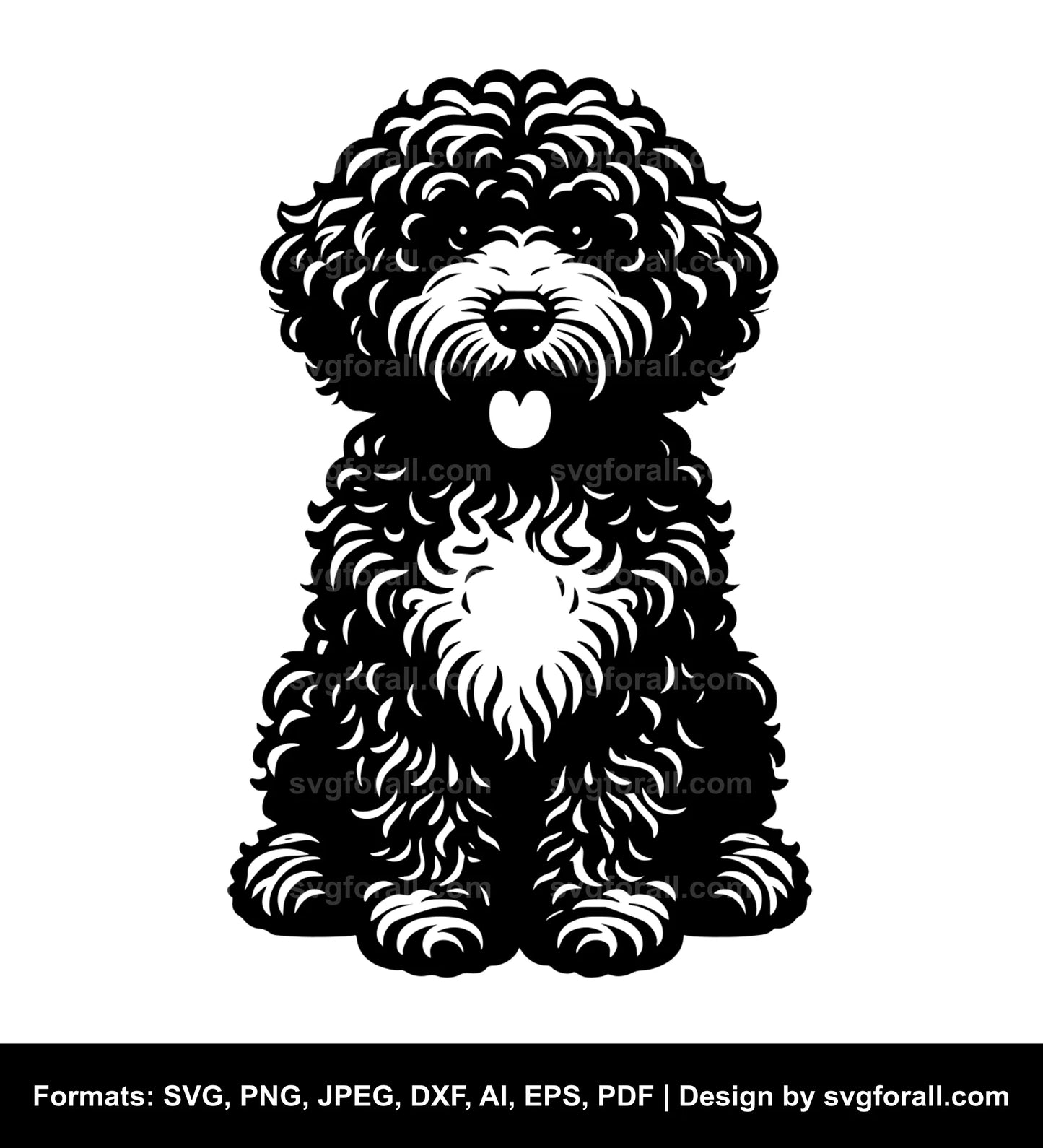 Spanish Water Dog SVG Vector