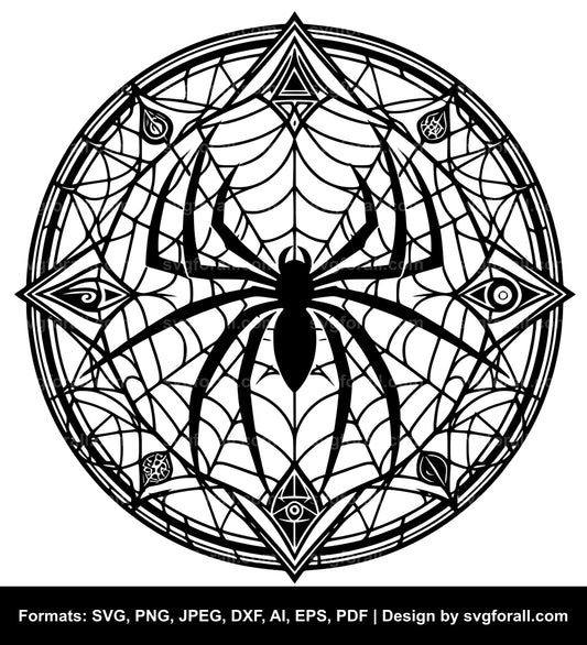 Spider Web Black SVG