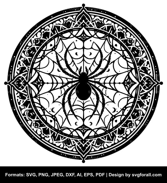 Spiderweb Black SVG