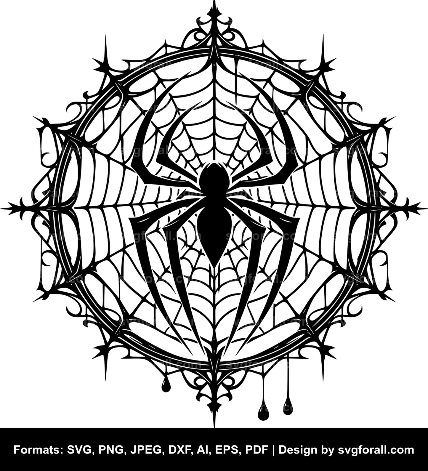 Spiderweb For Cricut SVG