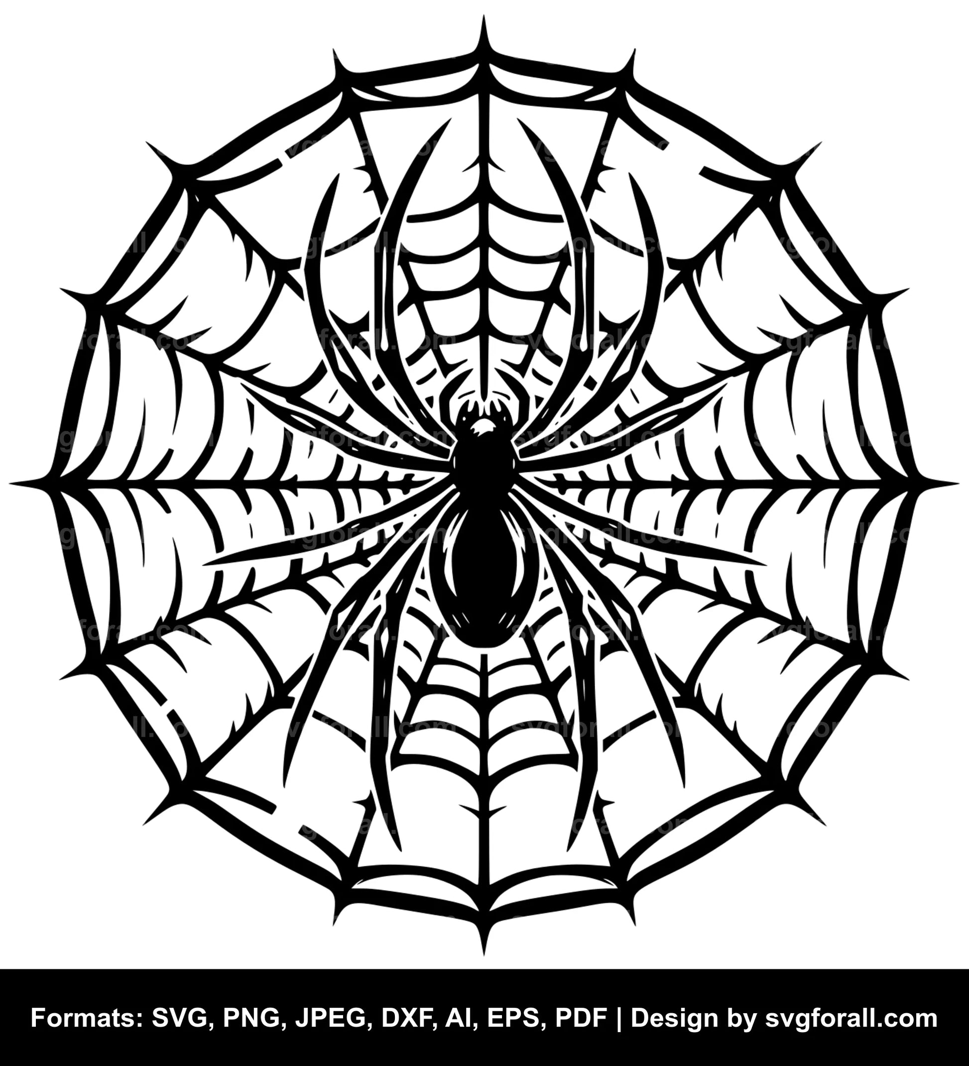 Spiderweb SVG Cut File