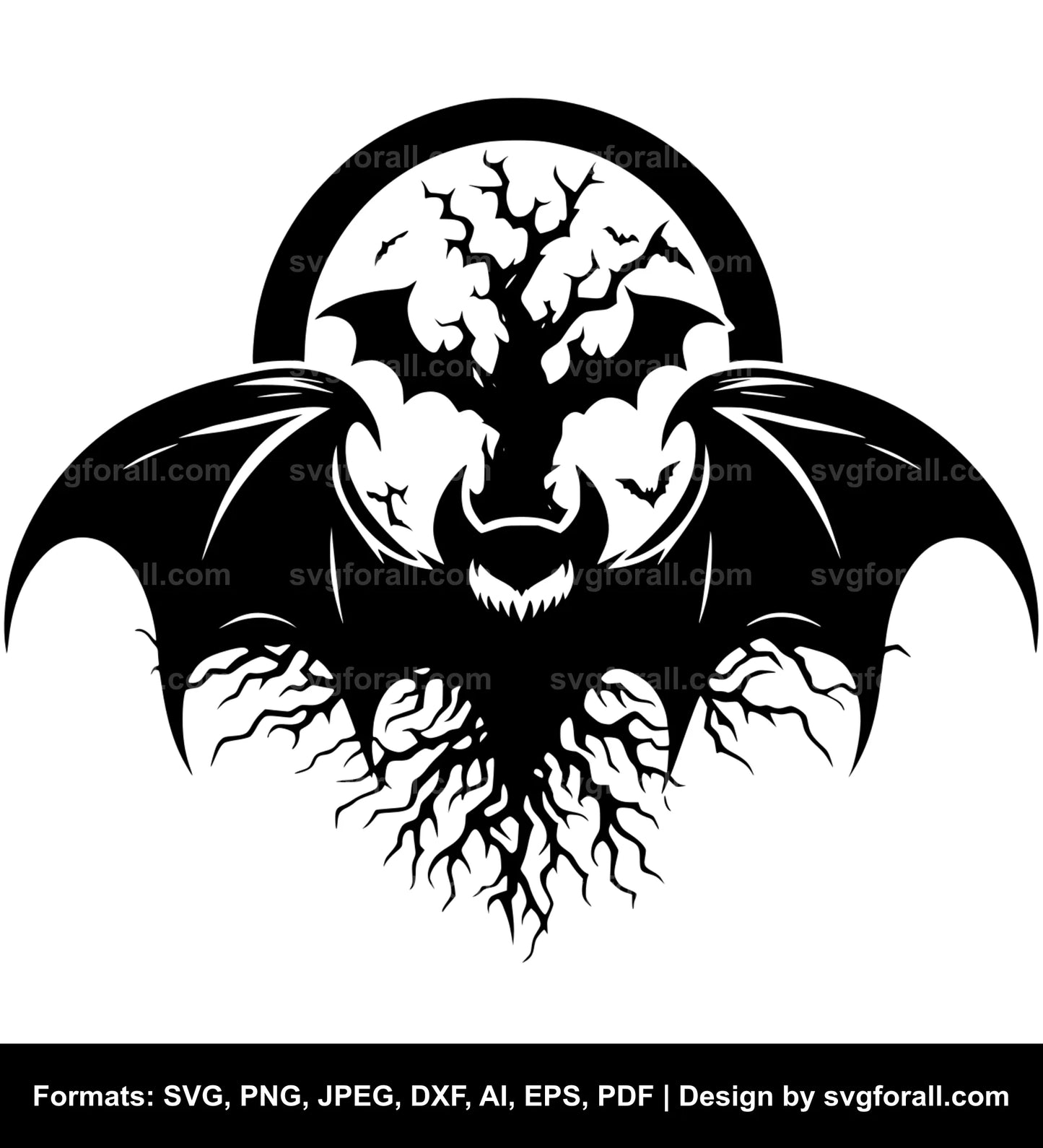 Spooky Bat SVG