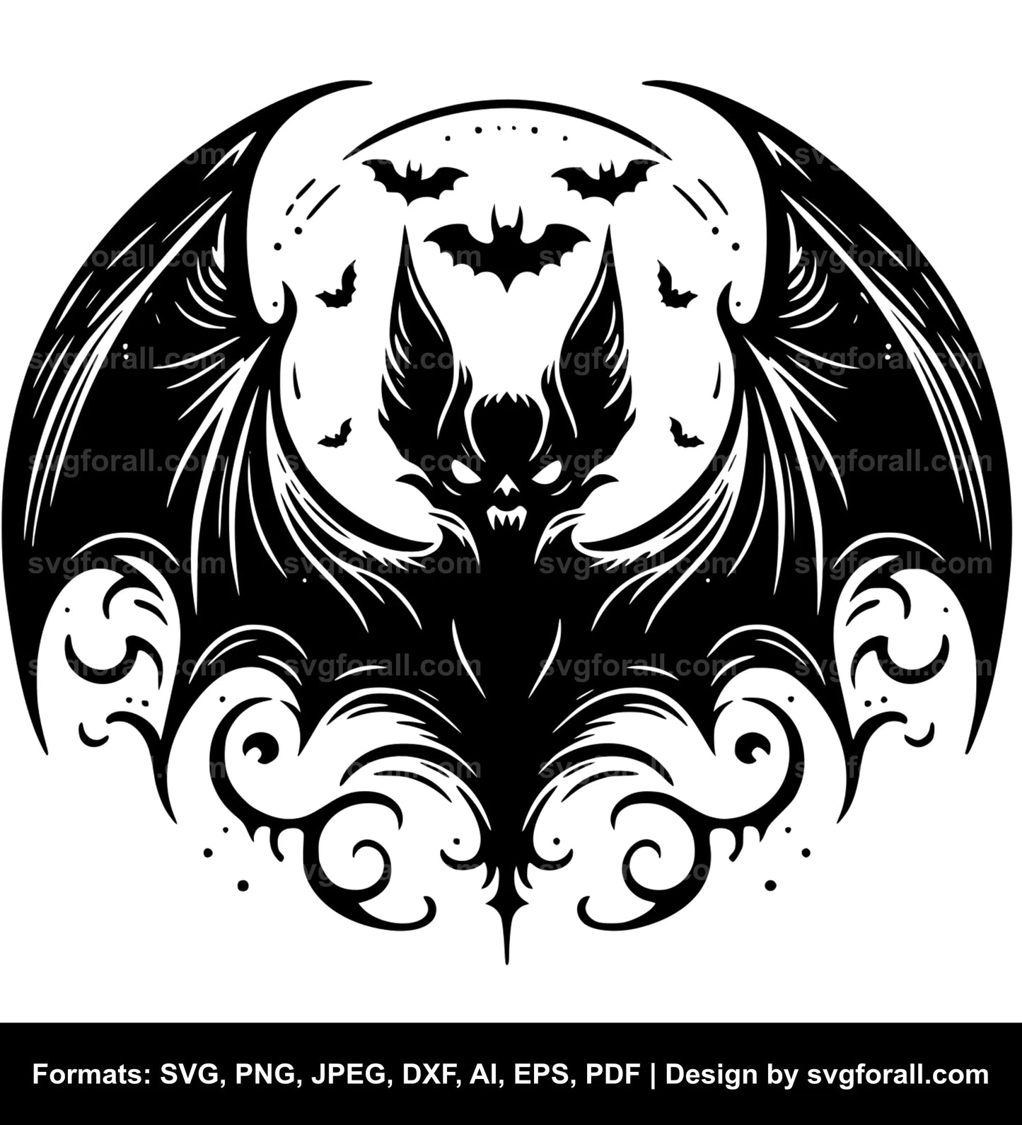 Spooky Bat SVG File