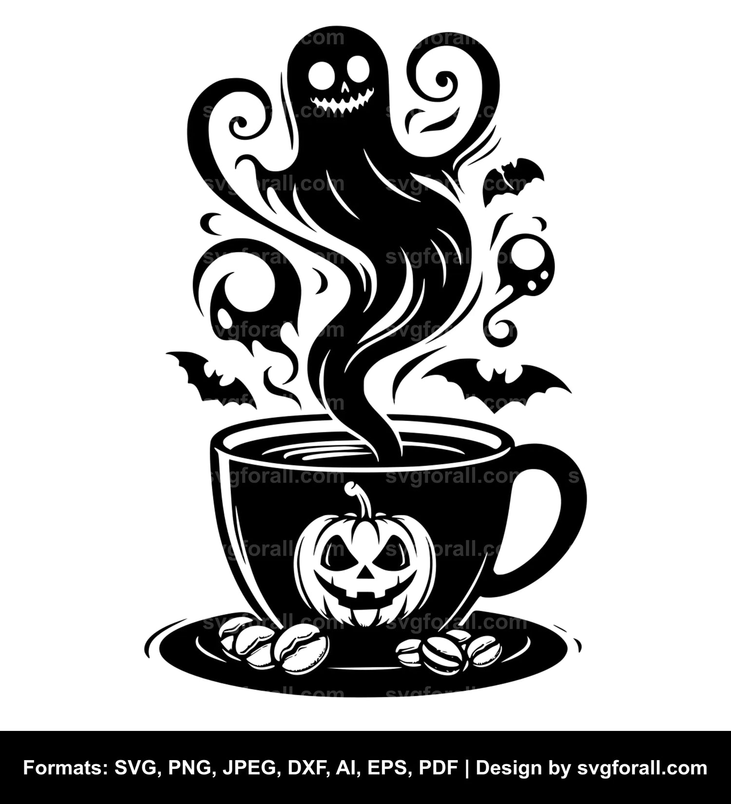 Spooky Coffee Cricut SVG