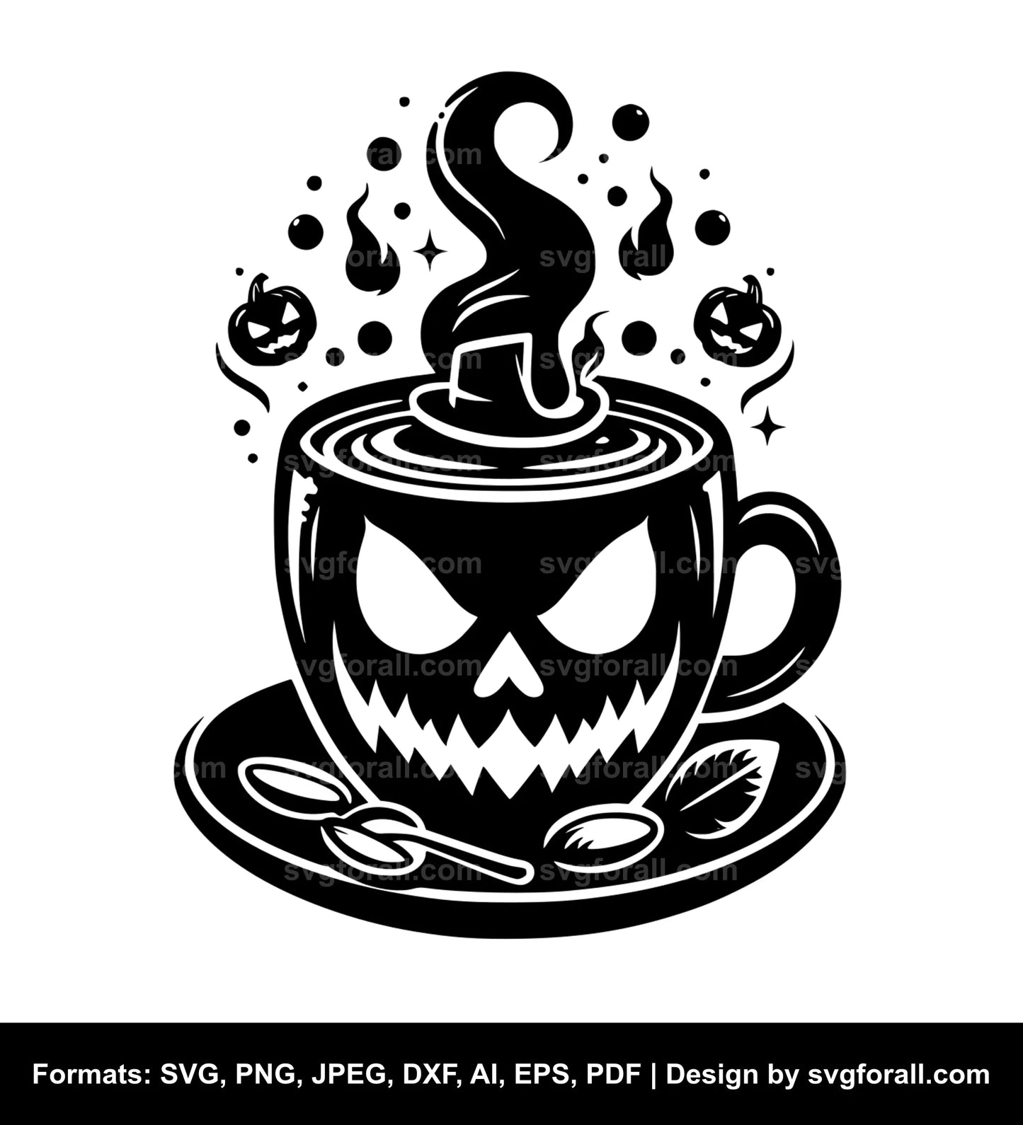 Spooky Coffee SVG