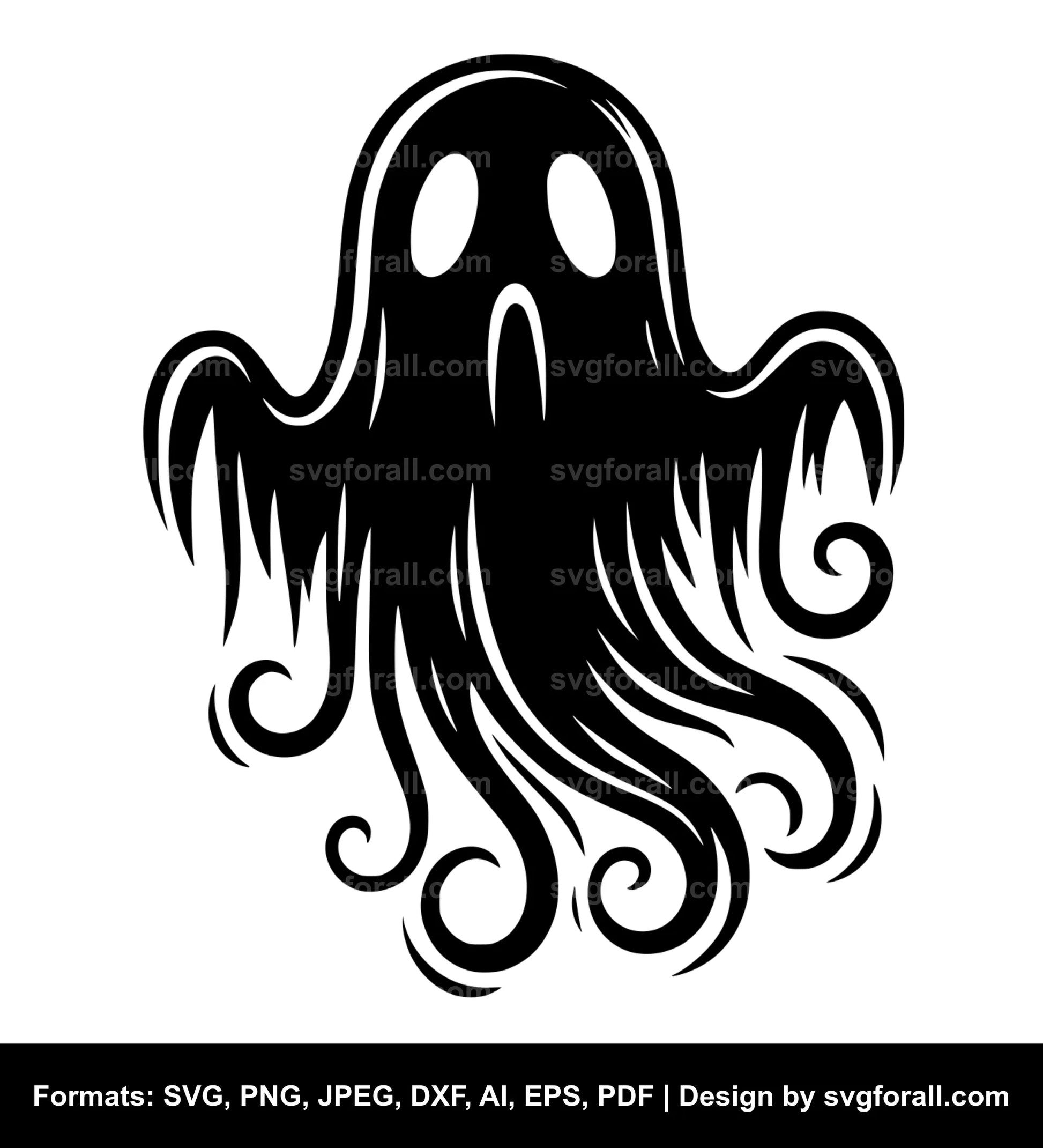 Spooky Ghost SVG