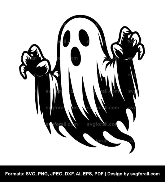 Spooky Ghost SVG File