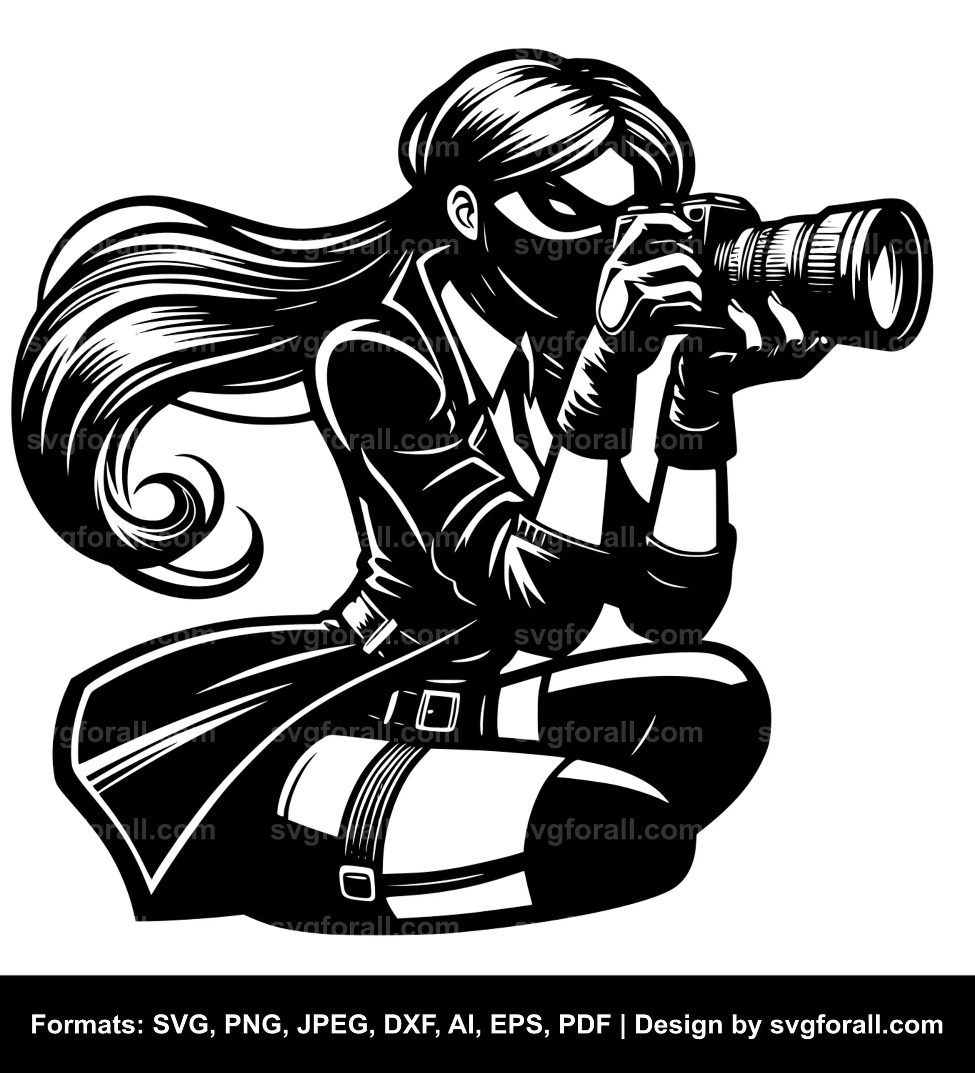 Spy Girl SVG Design