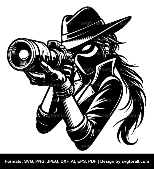 Spy Girl SVG Download