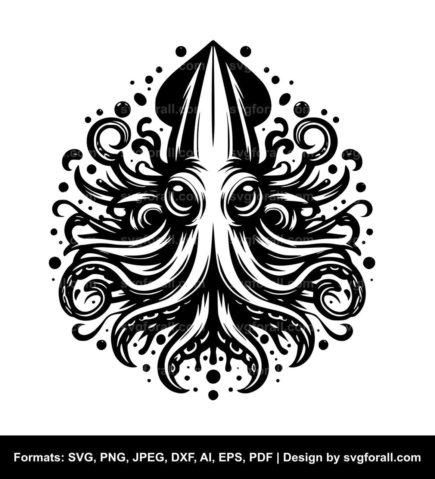 Squid Cricut SVG