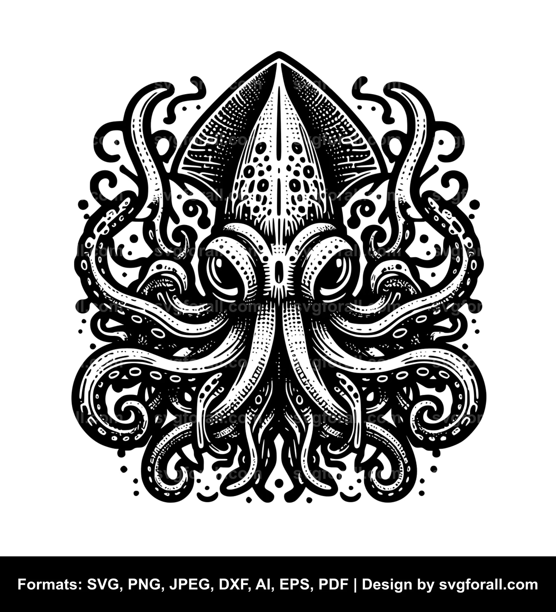 Squid SVG File