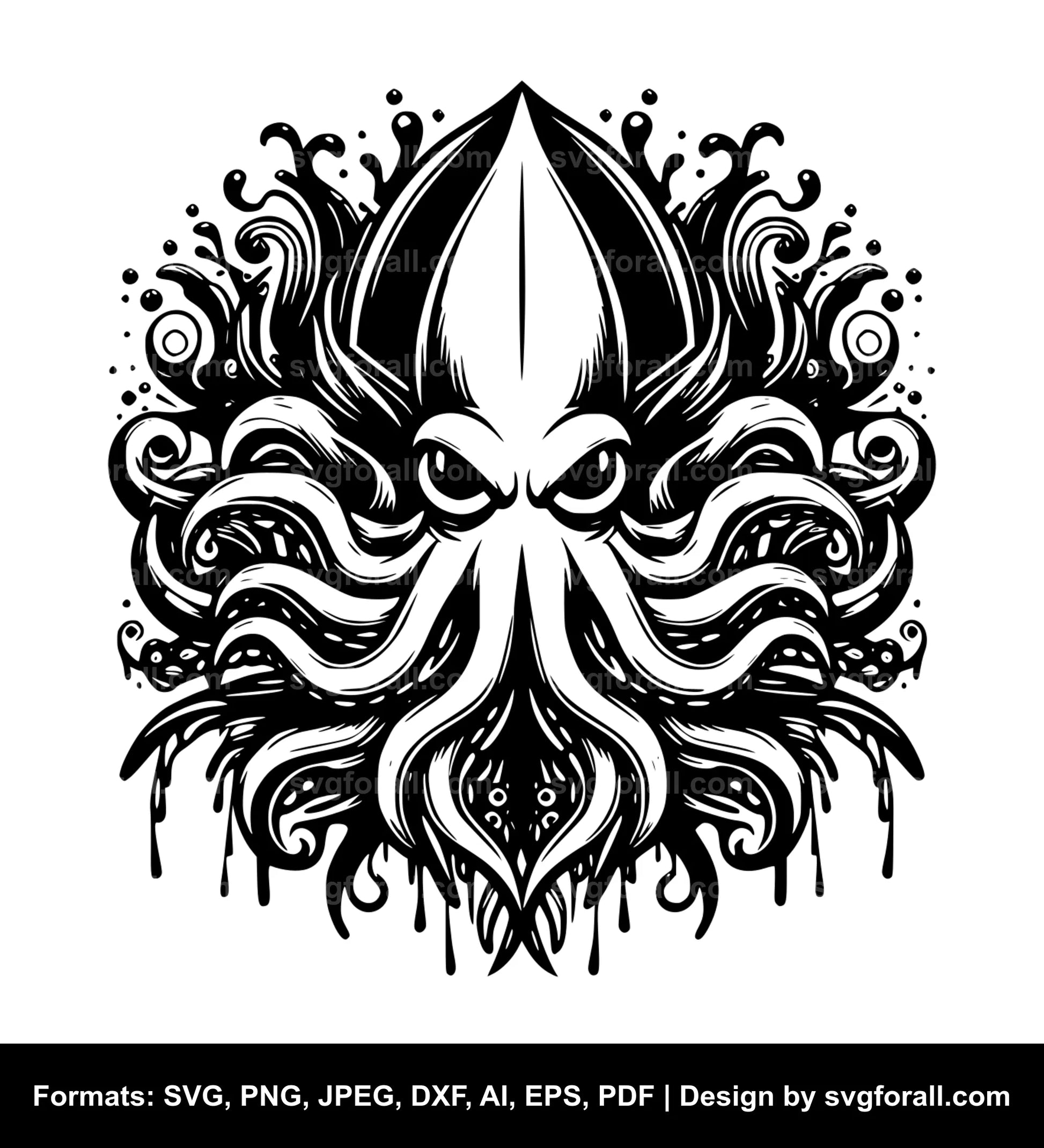 Squid SVG Vector