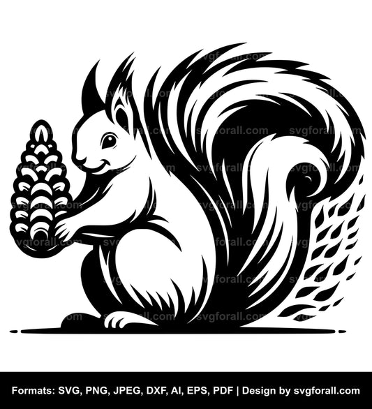 Squirrel SVG Clipart