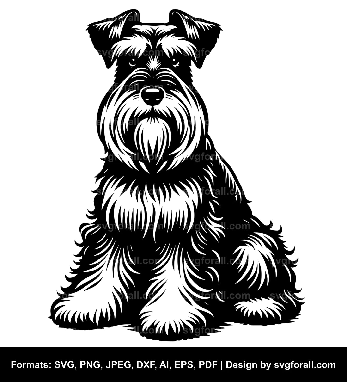 Standard Schnauzer Dog SVG