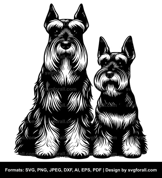 Standard Schnauzer Dog SVG File