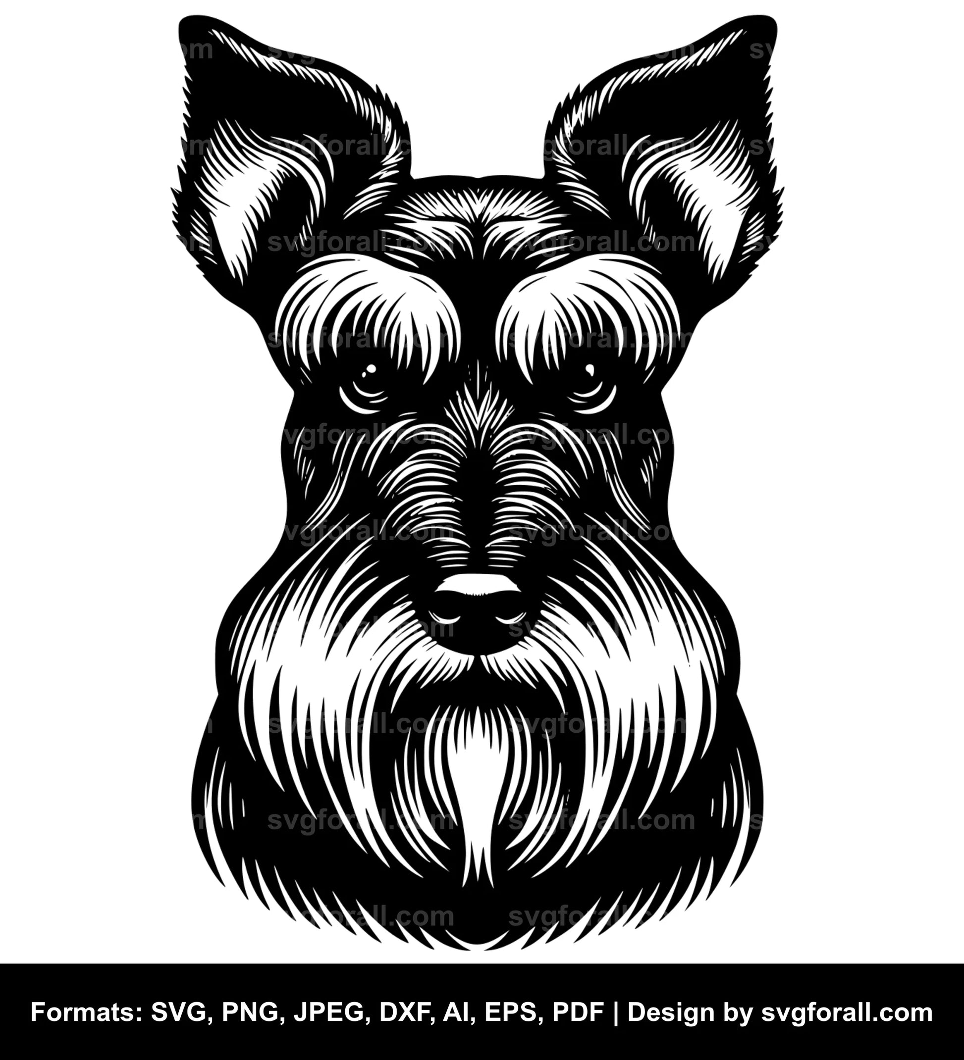 Standard Schnauzer Dog SVG PNG