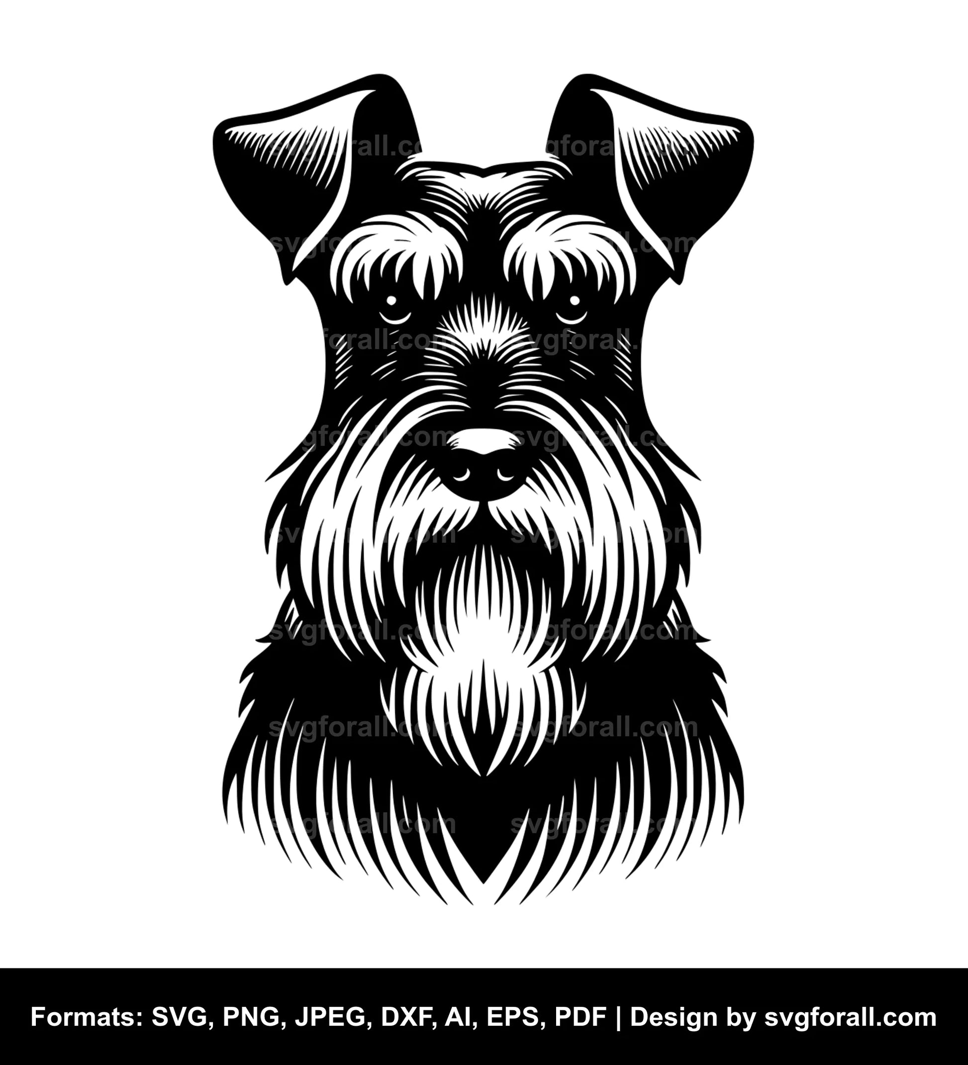 Standard Schnauzer Dog SVG Vector