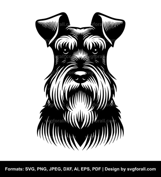 Standard Schnauzer Dog SVG Vector