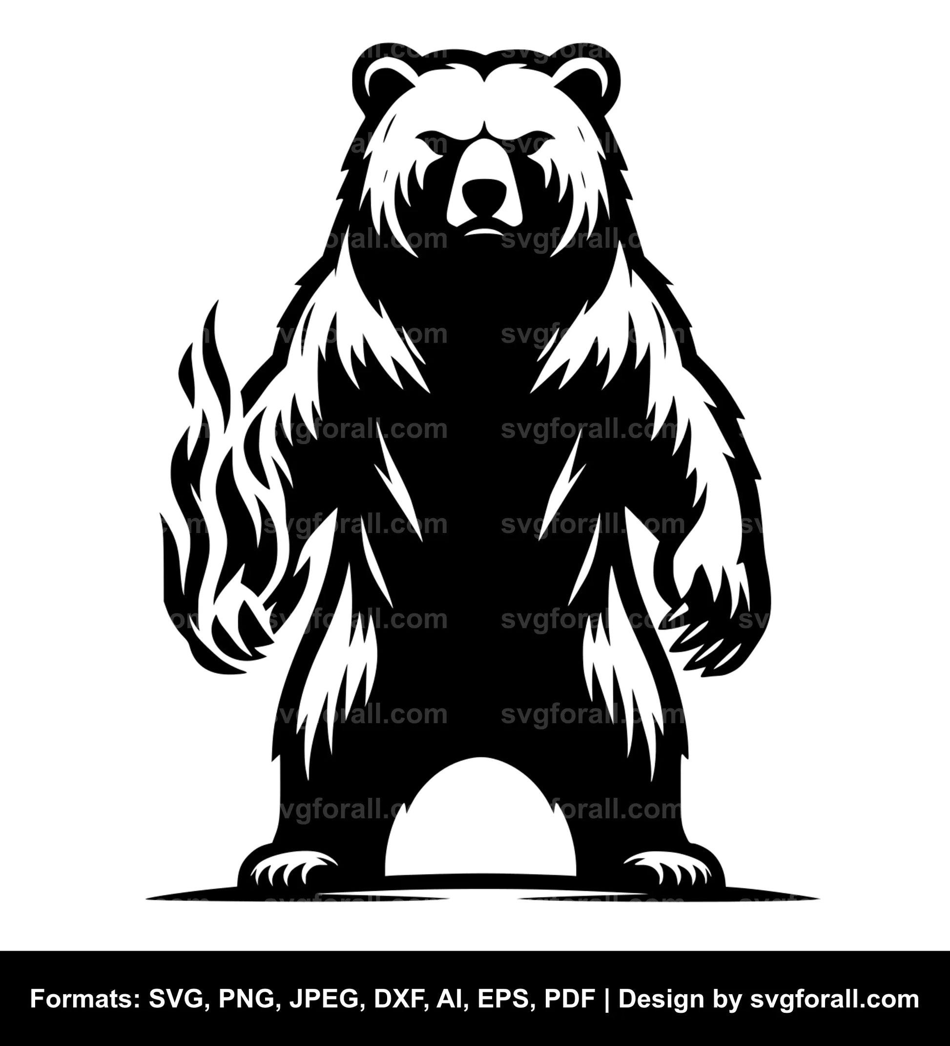 Standing Bear Black SVG