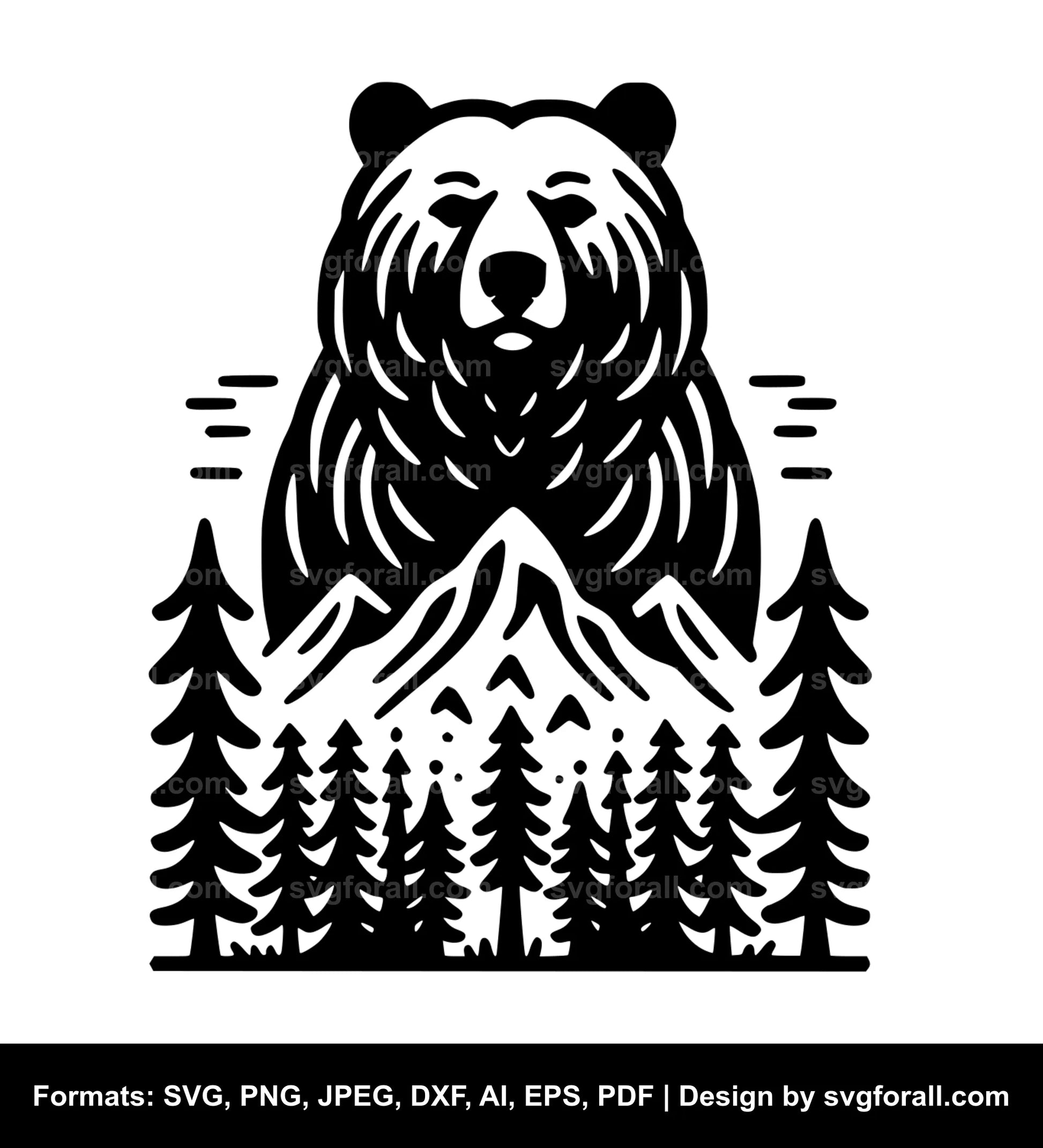 Standing Bear SVG Vector