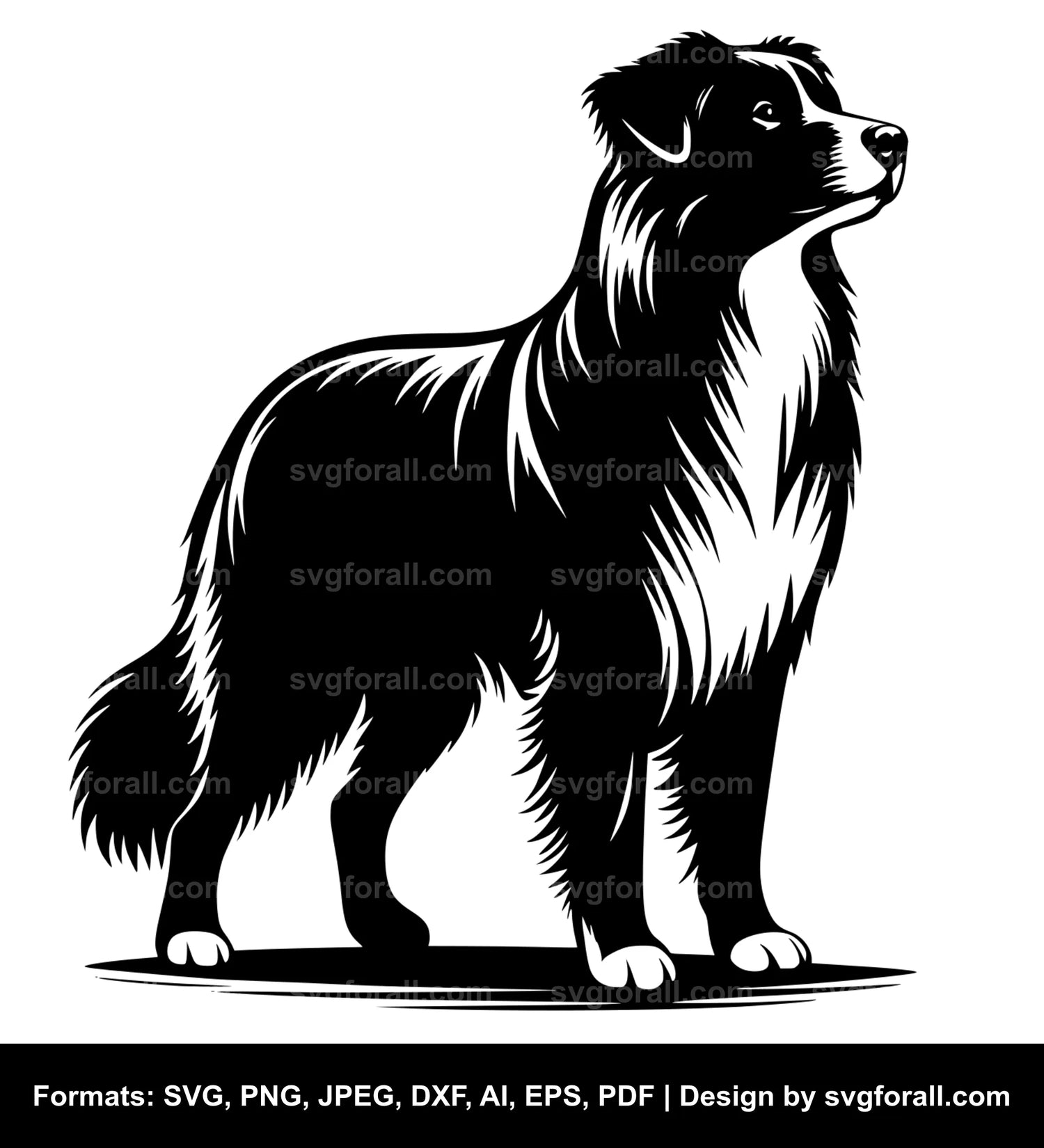 Standing Dog SVG Design