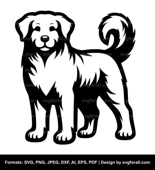 Standing Dog SVG PNG