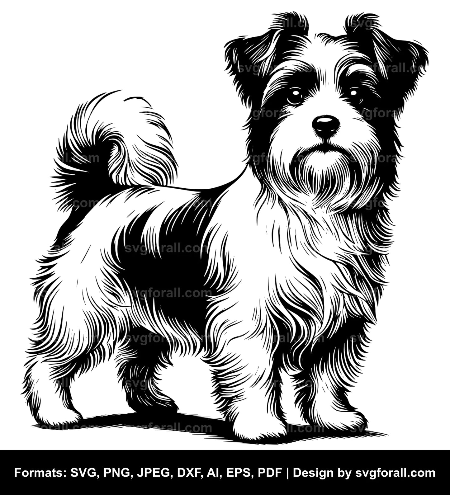 Standing Dog SVG Vector