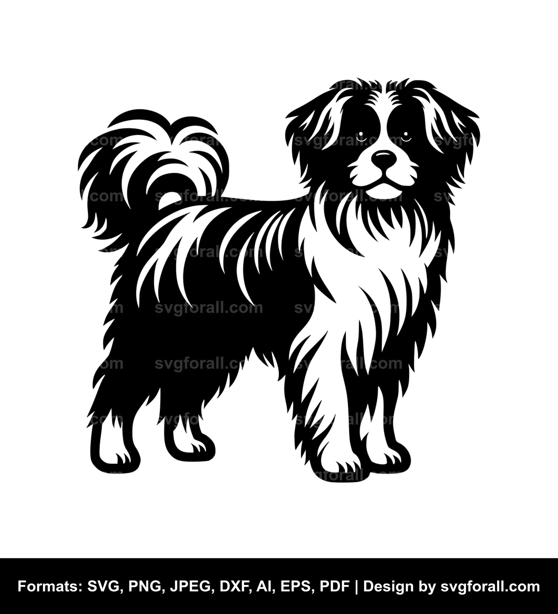 Standing Dog Vector SVG