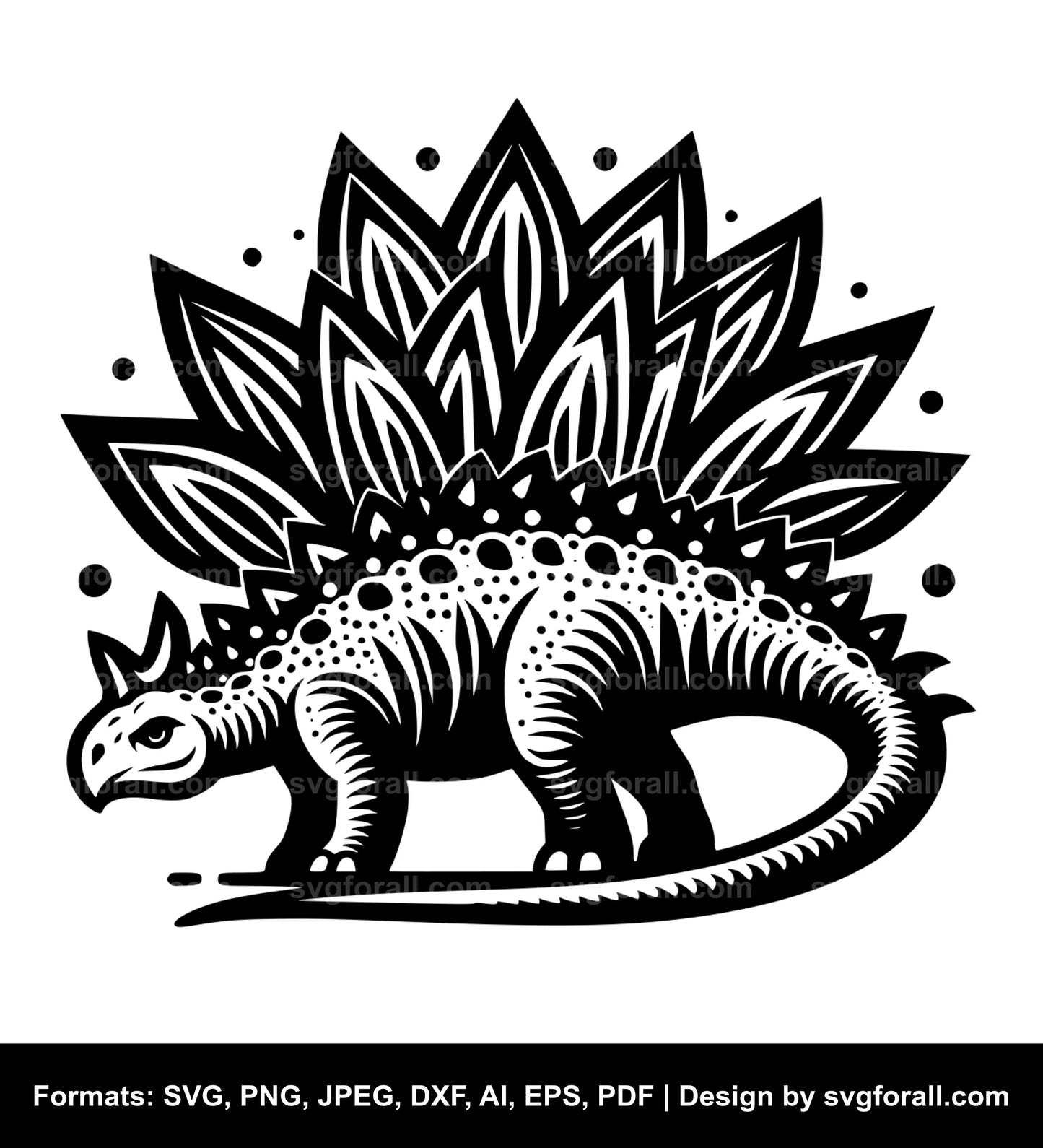 Stegosaurus SVG Design