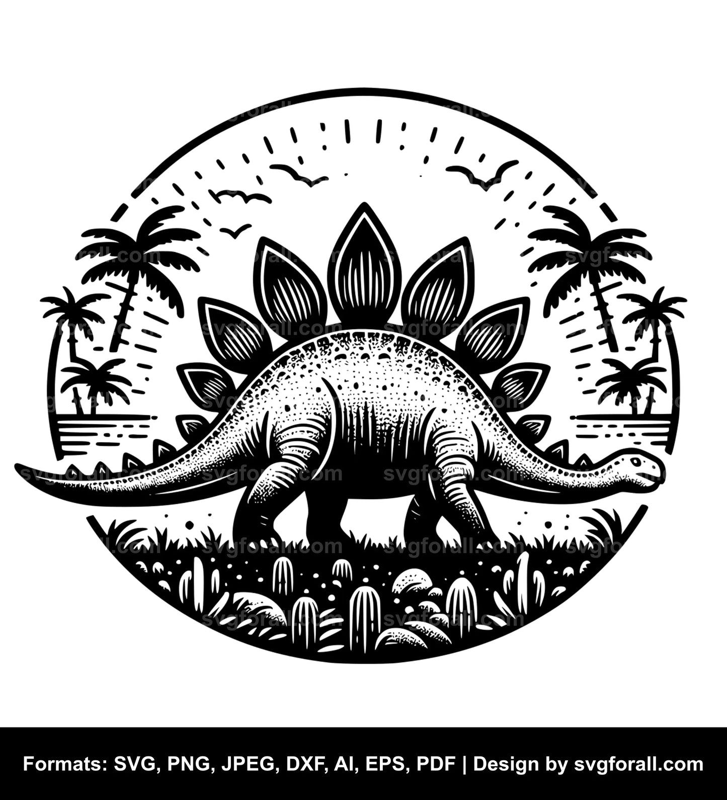 Stegosaurus SVG File