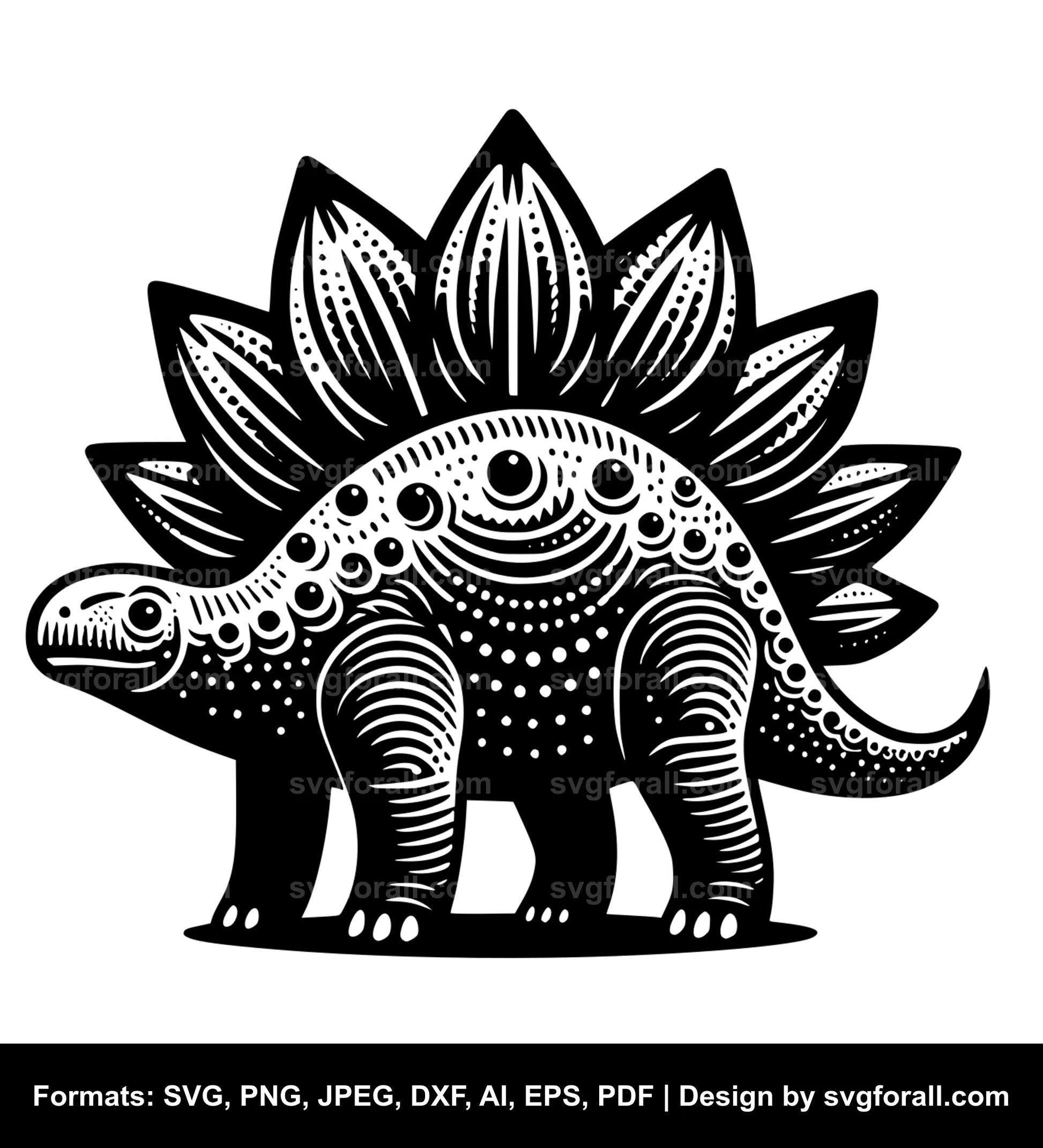 Stegosaurus Vector SVG