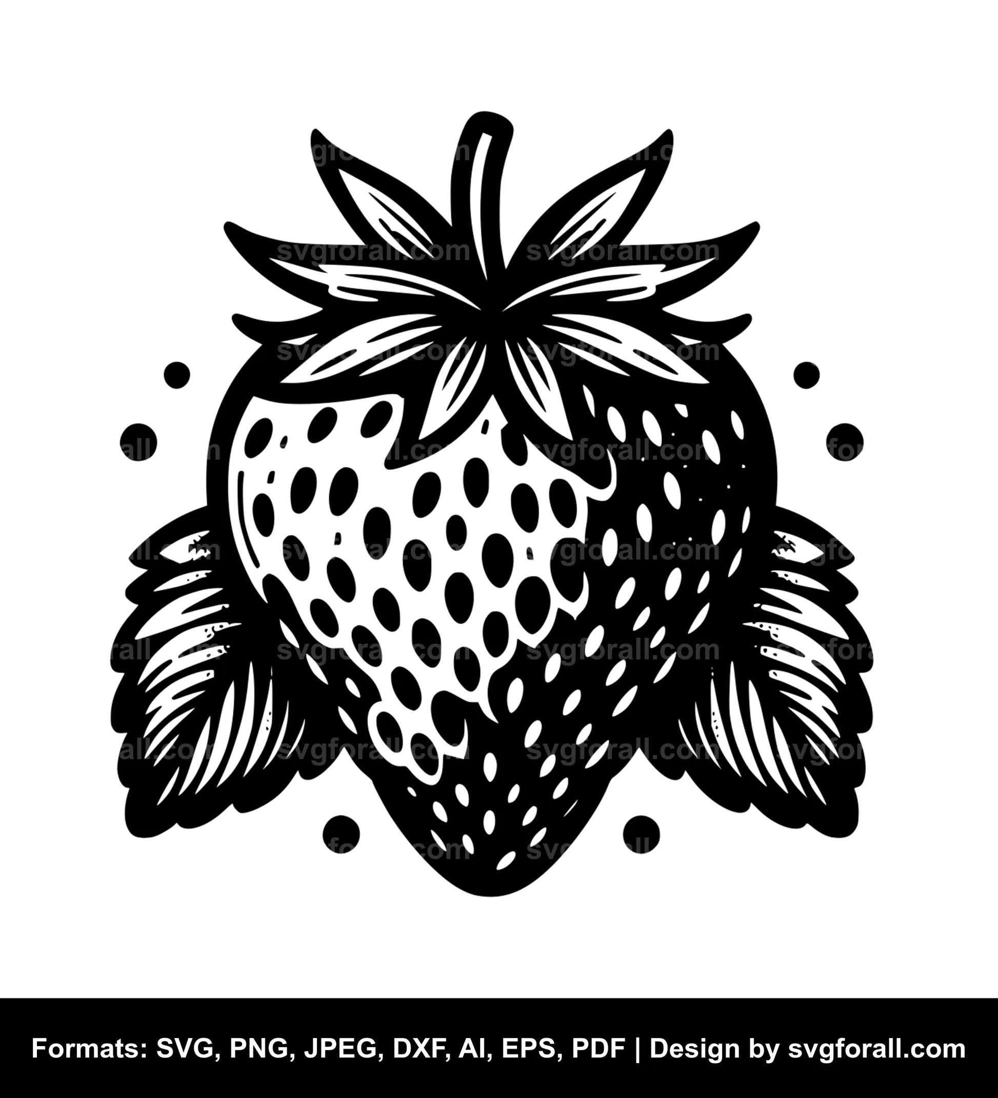 Strawberry Black SVG