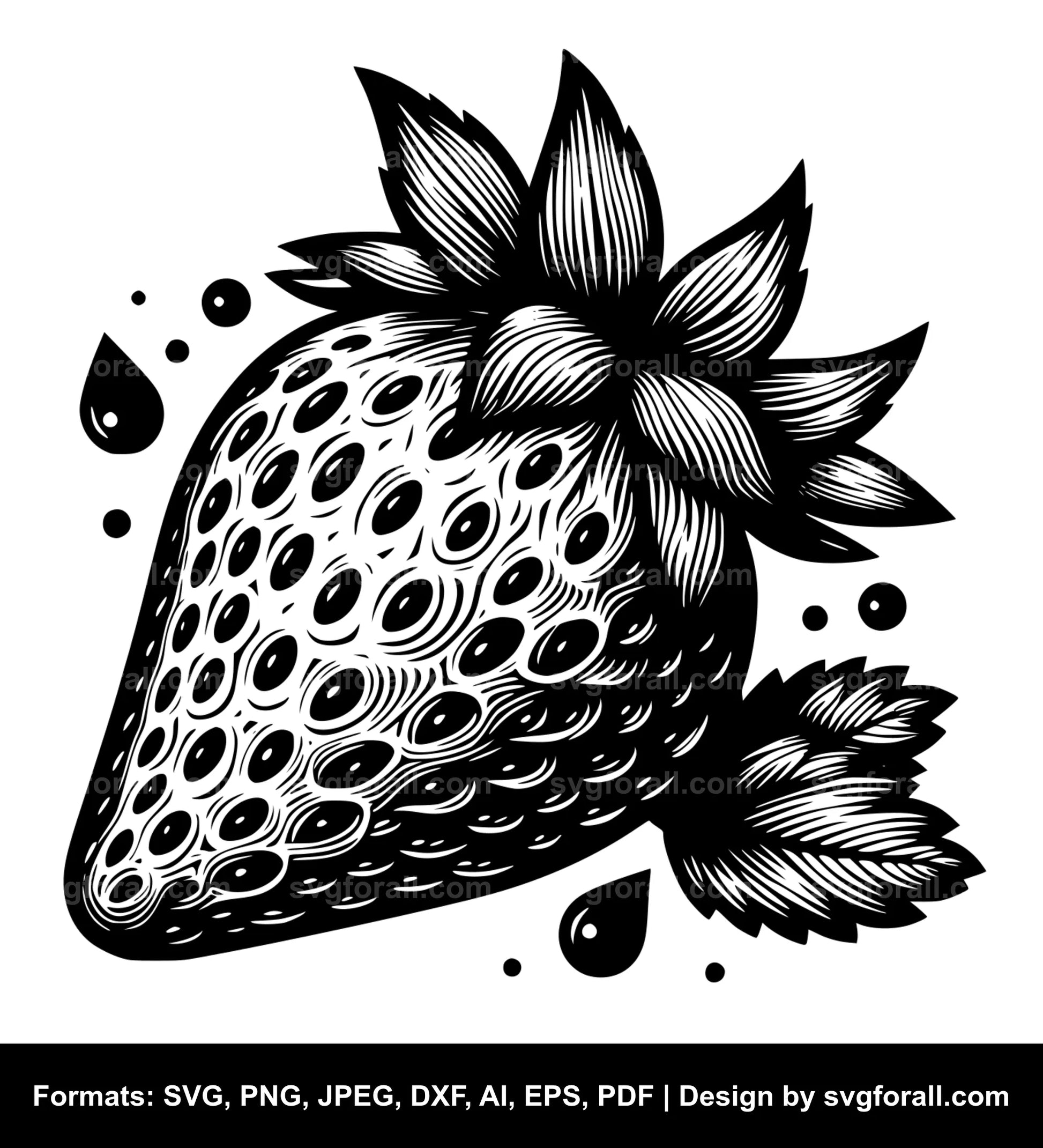 Strawberry SVG Cut File