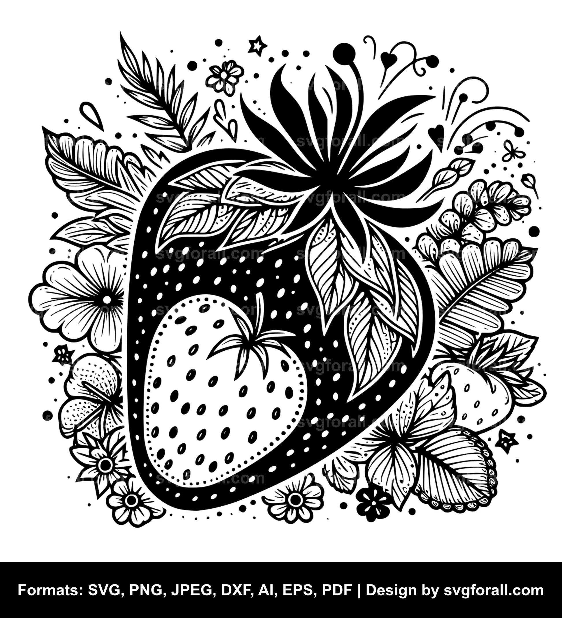 Strawberry SVG Design