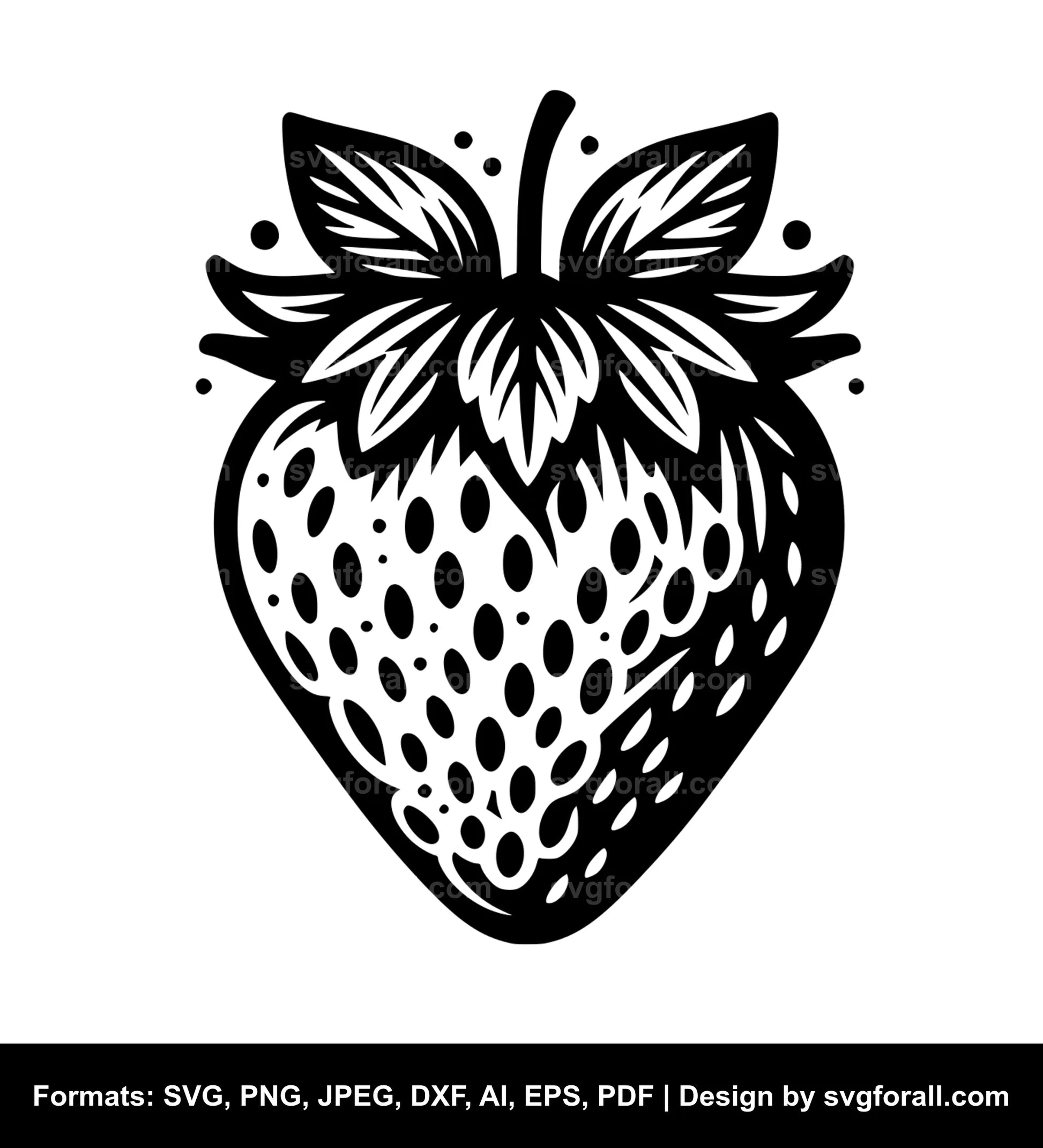 Strawberry SVG PNG Image