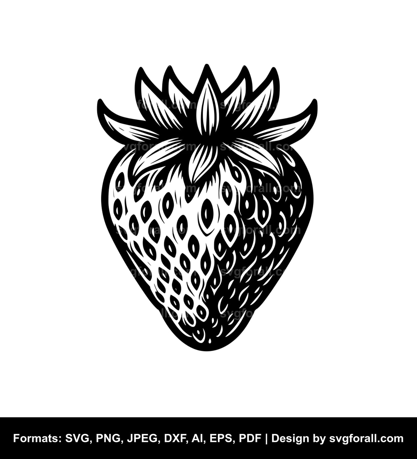 Strawberry SVG Vector