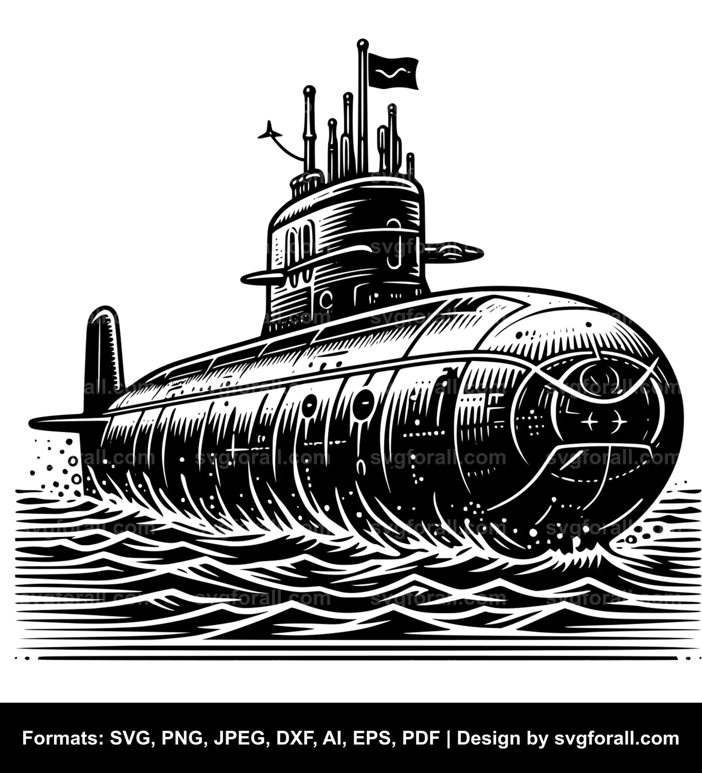 Submarine SVG File