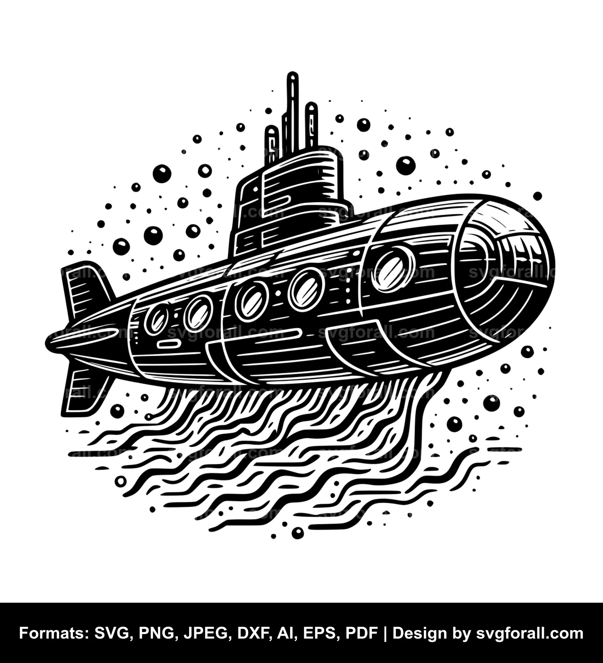 Submarine SVG PNG