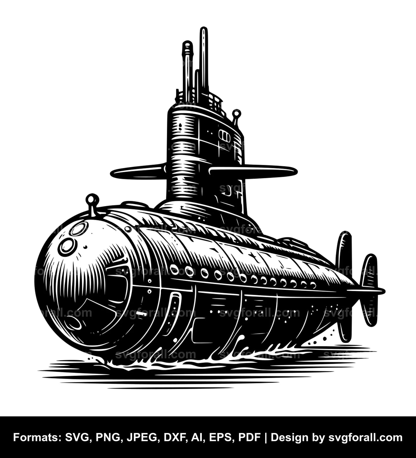 Submarine SVG Vector