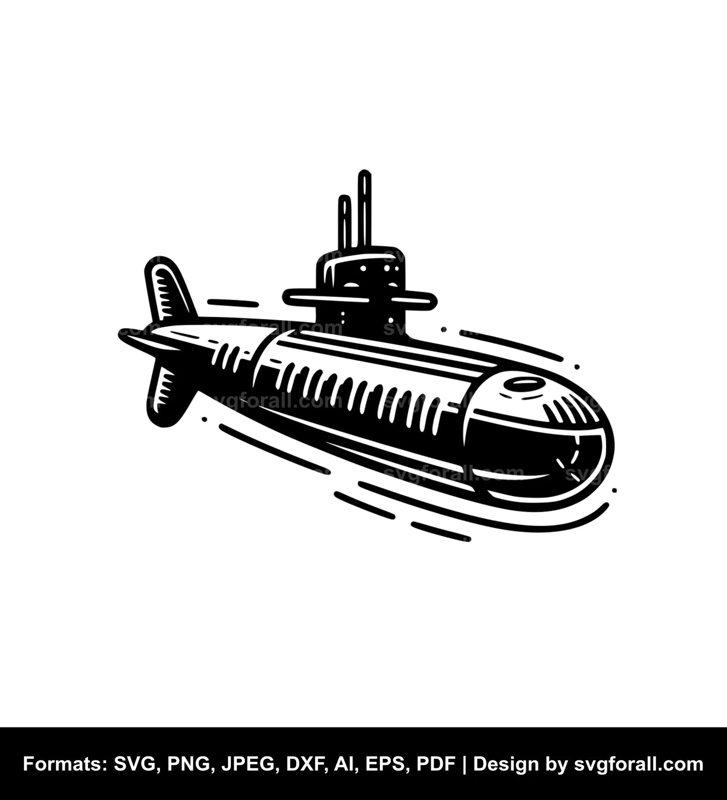 Submarine Vector SVG