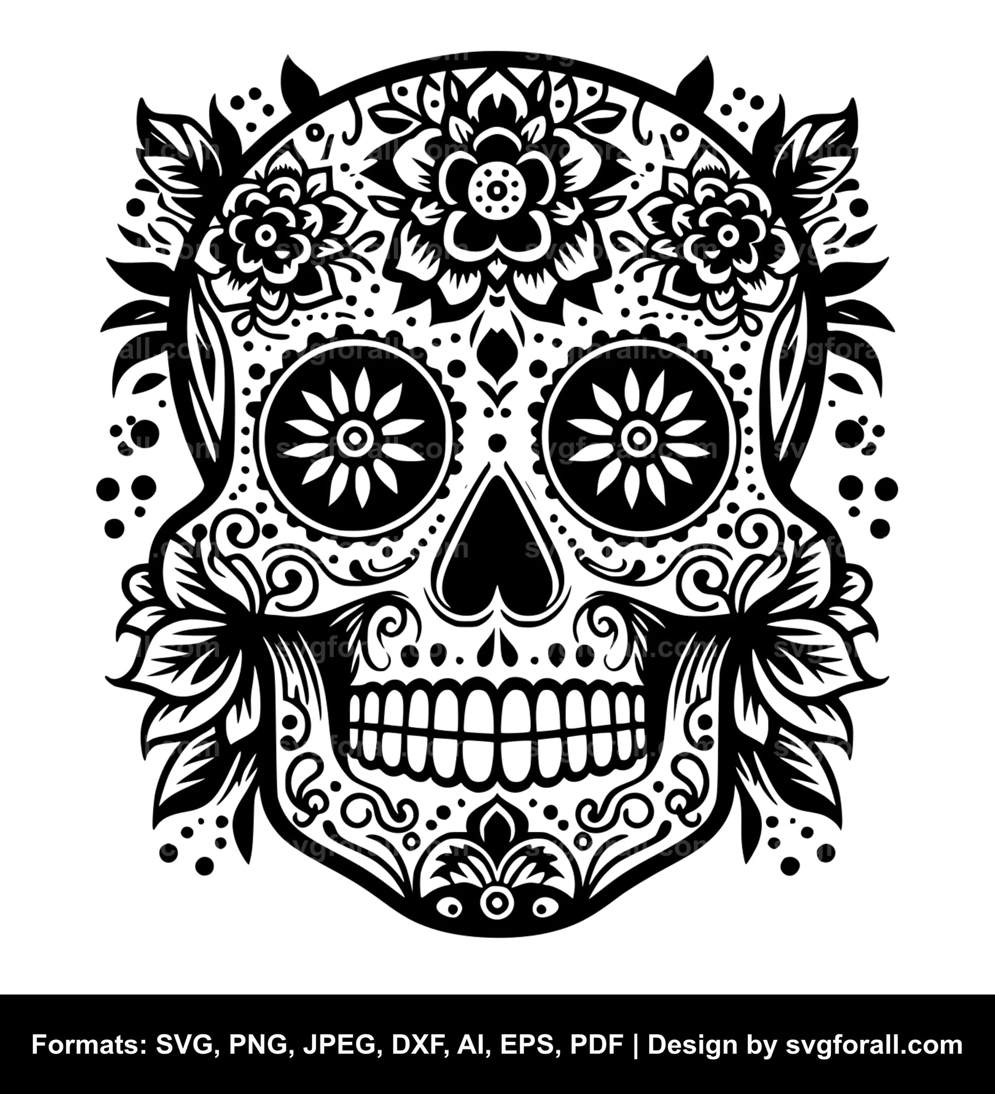 Sugar Skull Cricut SVG