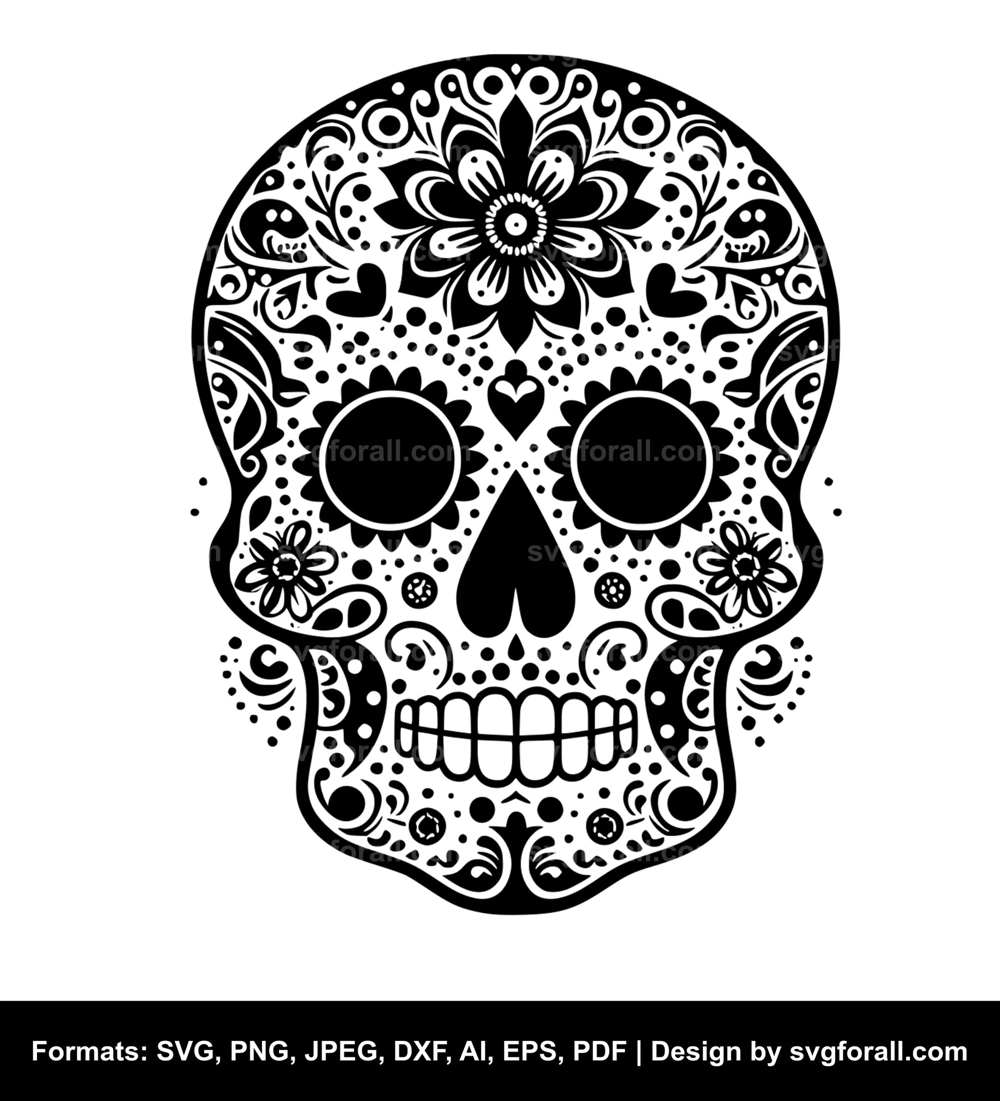 Sugar Skull SVG File