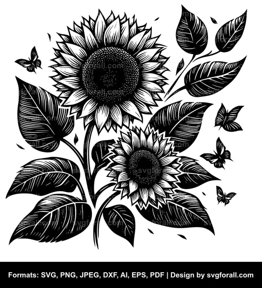 Sunflower Cricut SVG