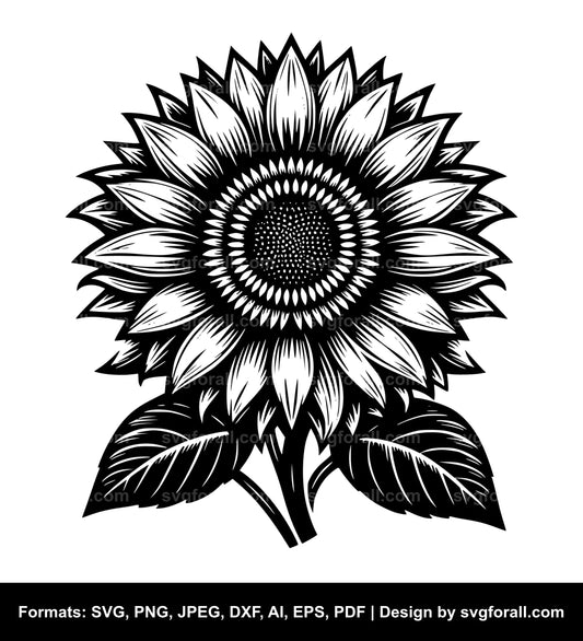 Sunflower SVG File