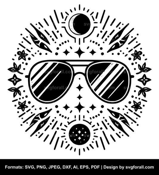 Sunglasses Black SVG